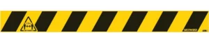 Vloersticker, houd afstand, ft 800 x 80 mm — signalisatie