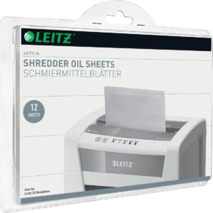 Leitz IQ olievellen, pak van 12 vel — toebehoren voor papiervernietigers