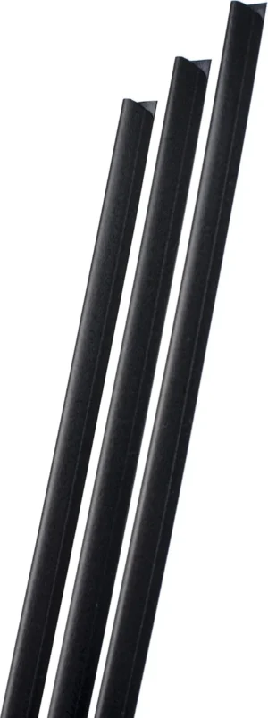 Pavo klemstrips, pak van 100 stuks, 3 mm, zwart — toebehoren voor thermische inbindmachines