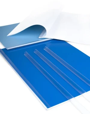Pavo klemstrips, pak van 25 stuks, 6 mm, transparant — toebehoren voor thermische inbindmachines