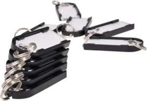 Pavo Magnettag sleutelhanger, pak van 10 stuks, zwart — sleutelkastjes en -hangers