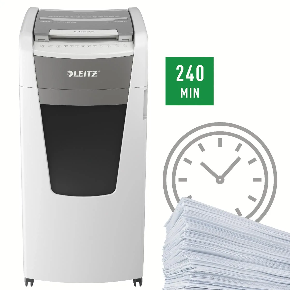 Leitz IQ Autofeed office pro 600 papiervernietiger P4 — detail 5
