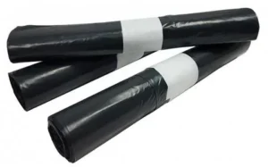 Afvalzak, ft 60 x 80 cm, grijs, HDPE, 25 x rol van 20 stuks — toebehoren voor vuilnisbakken