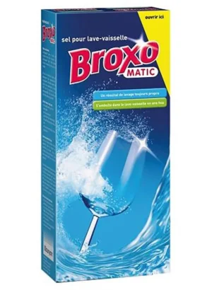 BROXO Matic onthardingszout voor de vaatwas, doos van 900 gram — afwasproduct