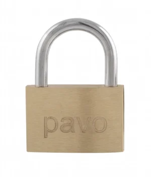 Pavo hangslot van 40 mm met sleutelslot en beugel van gehard staal