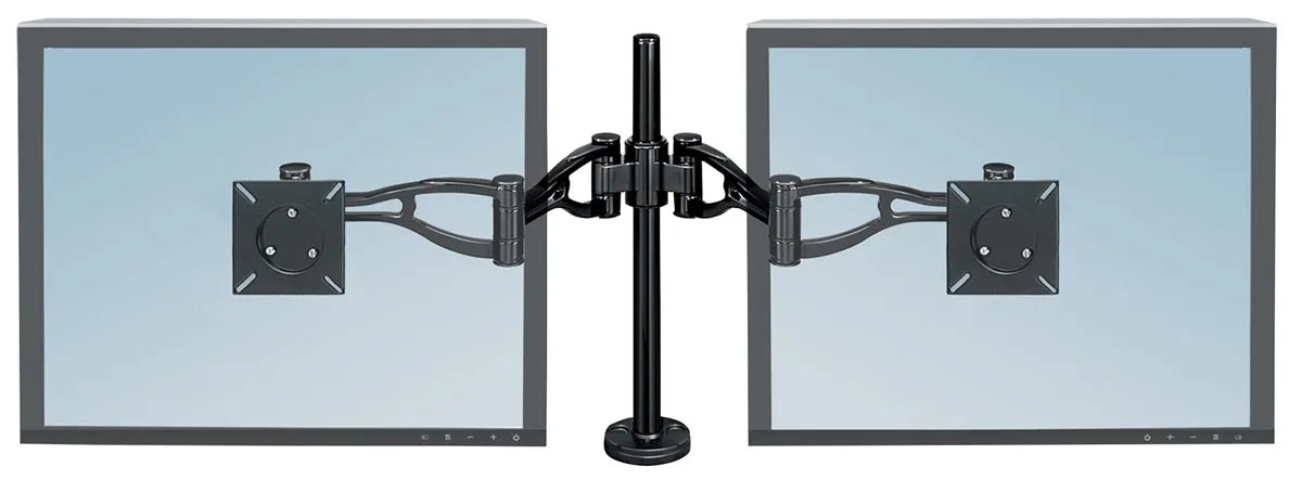 Fellowes Vista Series monitorarm, voor 2 schermen — monitor- en telefoonarmen