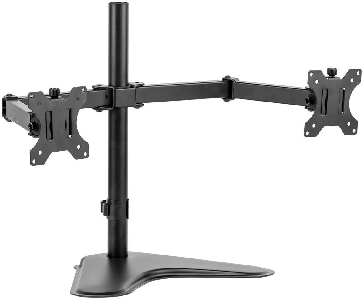Fellowes Seasa monitorarm, vrijstaand, voor 2 schermen, horizontaal — detail 6