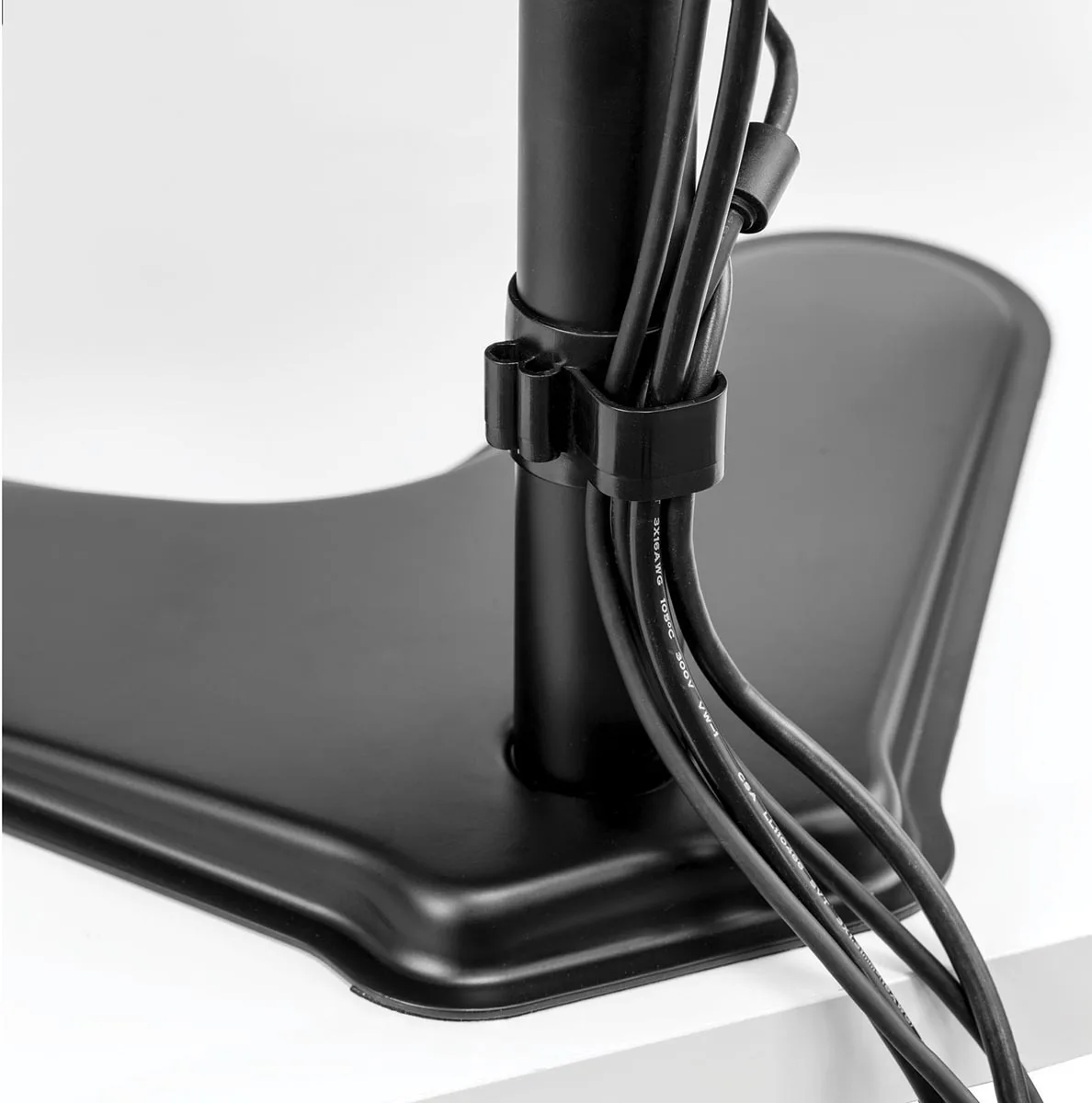 Fellowes Seasa monitorarm, vrijstaand, voor 2 schermen, horizontaal — detail 9