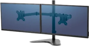 Fellowes Seasa monitorarm, vrijstaand, voor 2 schermen, horizontaal — monitor- en telefoonarmen