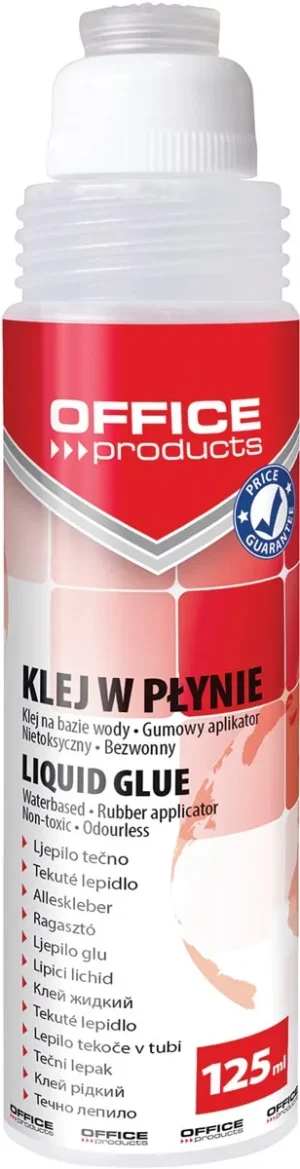 OFFICE products vloeibaar lijm, transparant, 125 ml — alleslijm