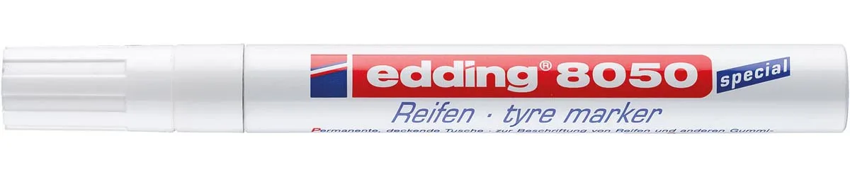 Edding bandenmarker e-8050, wit — speciale merkstiften