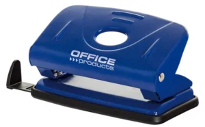 OFFICE products perforator, 12 blad, in metaal, blauw — 2-gaats perforators