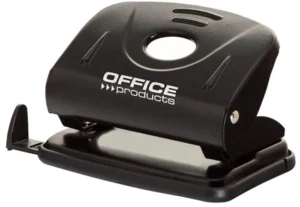 OFFICE products perforator, 25 blad, in metaal, zwart — 2-gaats perforators