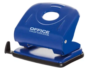 OFFICE products perforator, 30 blad, in metaal, blauw — 2-gaats perforators