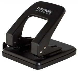 OFFICE products perforator, 40 blad, in metaal, zwart — 2-gaats perforators