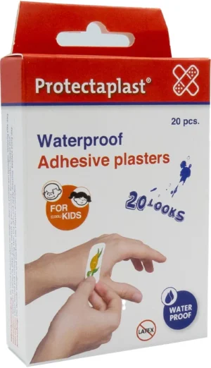 Protectaplast kinderpleister, assorti afmetingen, pak van 20 stuks — ehbo-artikel