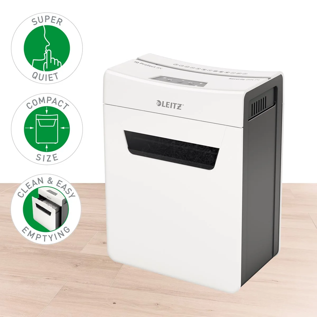 Leitz IQ Protect Premium papiervernietiger 8X — detail 3
