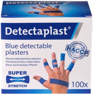 Detectaplast Elastic textielpleister, assorti afmetingen, pak van 100 stuks — ehbo-artikel