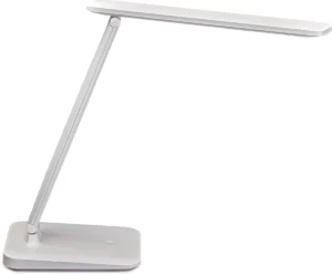 MAUL bureaulamp Sally, LED, dimbaar, op voet, wit — staande lampen