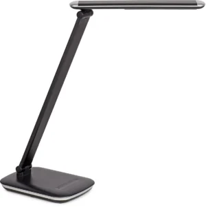 Zwarte Maul jazzy LED-bureaulamp met dubbele arm en kantelbare kop