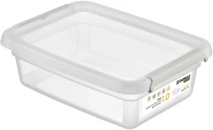 DONAU Home opbergdoos, 1 liter, transparant