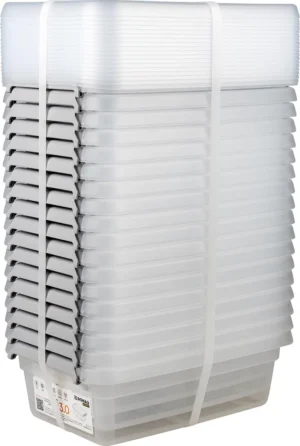 DONAU Home opbergdoos, 3 liter, transparant — detail 2