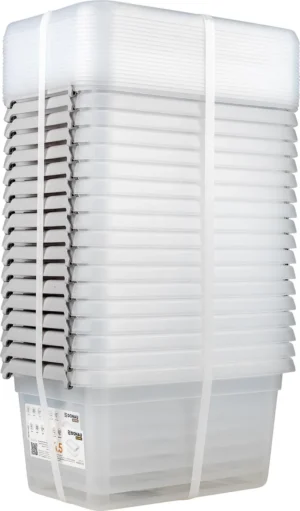 DONAU Home opbergdoos, 4,5 liter, transparant — detail 2