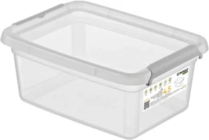 DONAU Home opbergdoos, 4,5 liter, transparant