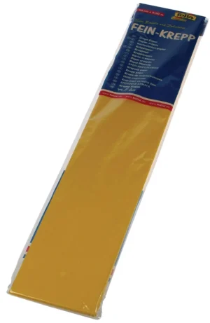 Folia crêpepapier, ft 250 x 50 cm, 32 gram, geel — hobbypapier en -karton