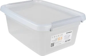 DONAU Home opbergdoos, 12,5 liter, transparant