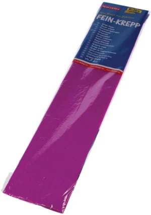 Folia crêpepapier, ft 250 x 50 cm, 32 gram, donkerroze — hobbypapier en -karton
