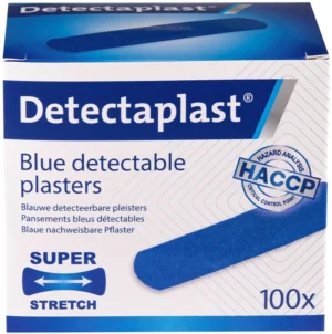 Detectaplast Elastic textielpleister, ft 19 x 72 mm, pak van 100 stuks — ehbo-artikel