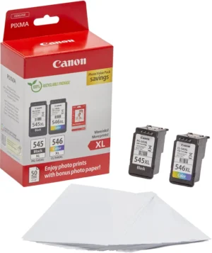 Canon photo value pack 1 x PG-545XL + 1 x CL-546XL - 4 kleuren, 300 tot 400 pagina's, OEM 8286B012 ā productfoto 2