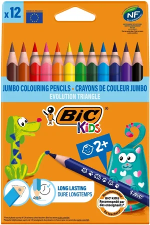 Bic kleurpotlood Ecolutions Evolution Triangle 12 potloden in een kartonnen etui
