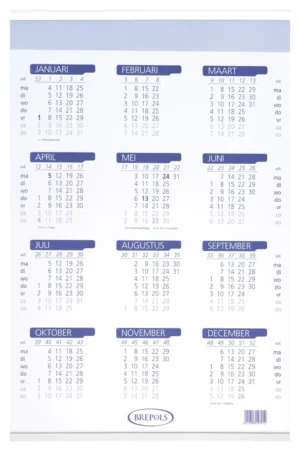 Brepols Jaarkalender, 2027 — detail 2