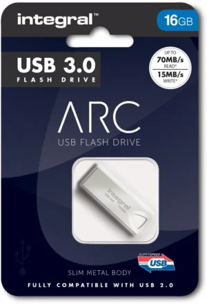 Integral ARC USB stick 3.0, 16 GB, zilver — detail 2