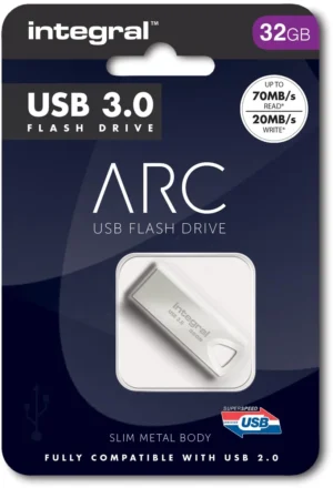Integral ARC USB stick 3.0, 32 GB, zilver — detail 2