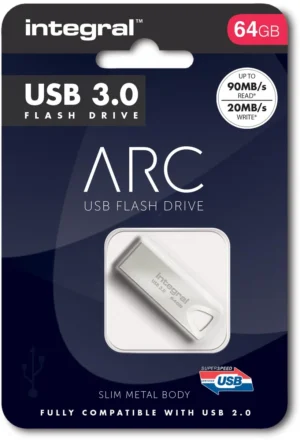 Integral ARC USB stick 3.0, 64 GB, zilver — detail 2