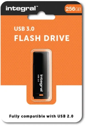 Integral USB stick 3.0 Black, 256 GB, zwart — detail 2