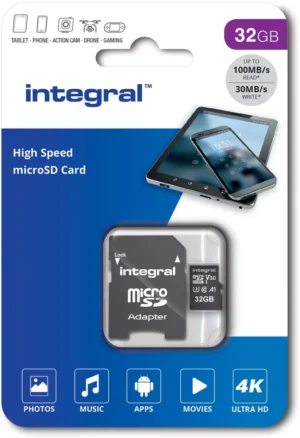 Integral microSDXC geheugenkaart V30, 32 GB — detail 2