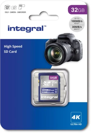 Integral geheugenkaart SDXC V30, 32 GB — detail 2