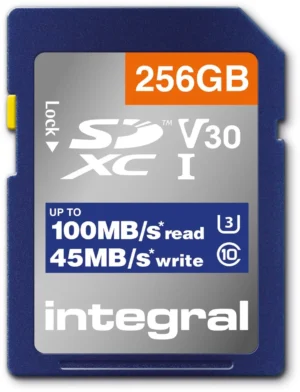 Integral geheugenkaart SDXC V30, 256 GB — detail 2