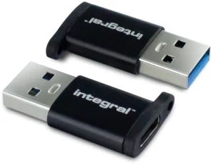 Integral adapter USB-C naar USB-A, pak van 2 stuks — kabels en adapters