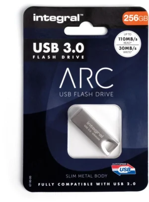 Integral ARC USB stick 3.0, 256 GB, zilver — detail 2