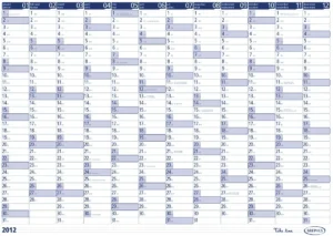 Brepols jaarplanner 2027, ft 59 x 82 cm — detail 2