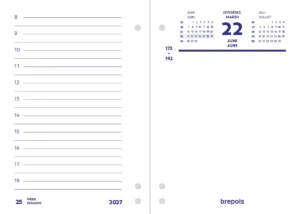 Brepols dagomlegger, 2027 — mementokalender 2027