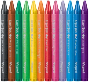 Maped waskrijt Color'Peps Wax, doos van 12 stuks in geassorteerde kleuren — detail 2