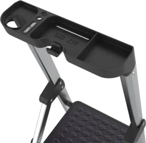 Brasq trapladder SL400, aluminium, zilver, 4 treden — detail 2