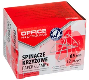 OFFICE products vlinderklemmen, 65 mm, gegalvaniseerd, doos van 12 stuks