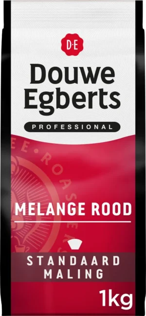 Douwe Egberts gemalen koffie Melange Rood, standaard, pak van 1 kg — drank en eetwaren